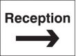 Reception arrow right sign