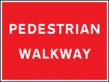 Pedestrian walkway sign