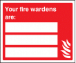 Your fire wardens are sign