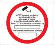 CCTV crime prevention & public sign