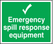 Emergency spill response equipmentment sign