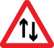 Two way traffic sign