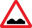 Uneven road sign