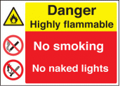 Highly Flammable sign