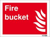 Fire bucket sign