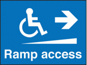 Ramp access right sign