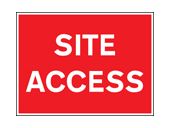 Site access sign