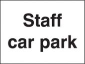 Staff Car Park sign