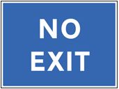 No exit sign