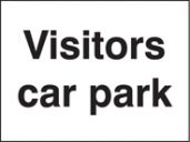 Visitors car park sign