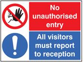 No unauthorised entry, all visi