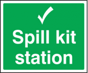 Spill kit station sign