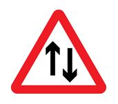 Two way traffic sign