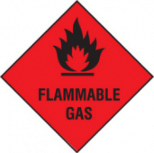 Flammable gas sign