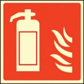 Fire extinguisher symbol sign