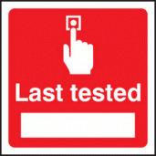 Last tested sign