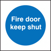 Fire door keep shut sign