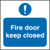 Fire door keep closed sign