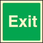 Exit sign