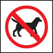 No dogs sign