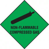 Non Flammable compressed gas sign