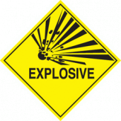 Explosive sign