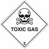 Toxic gas diamond sign