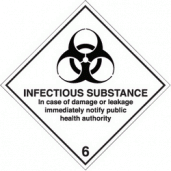 Infectious substance diamond sign