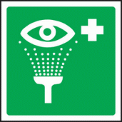 Emergency eyewash symbol sign