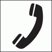 Telephone symbol sign