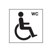 Disabled wc symbol sign