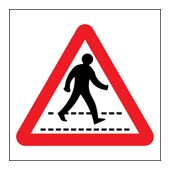 Pedestrian crossing sign