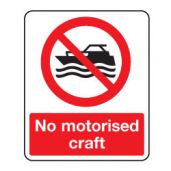 No motorised craft sign