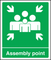 Assembly point EEC sign