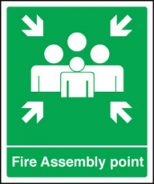 Fire assembly point sign