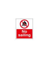 No sailing sign