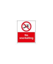 No snorkelling sign