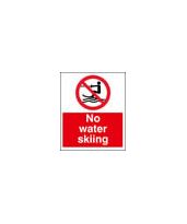 No water skiing sign