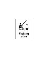 Fishing area sign