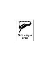 Sub aqua area sign