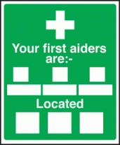 Your first aiders are sign