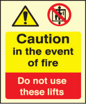 Do not use these lifts sign