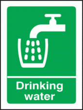 Drinking water sign