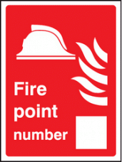 Fire point number sign