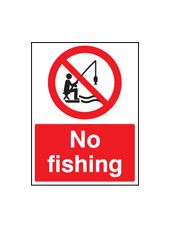 No fishing sign