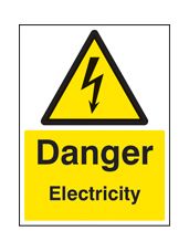 Danger electricity sign