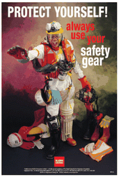 Protect yourself always use safety gear poster 58998
