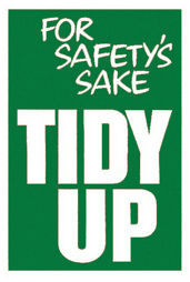 Safety tidy up poster 59802