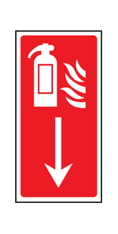 Fire Extinguisher down sign