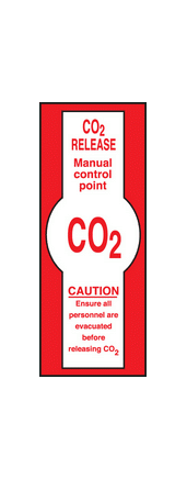 Co2 release sign